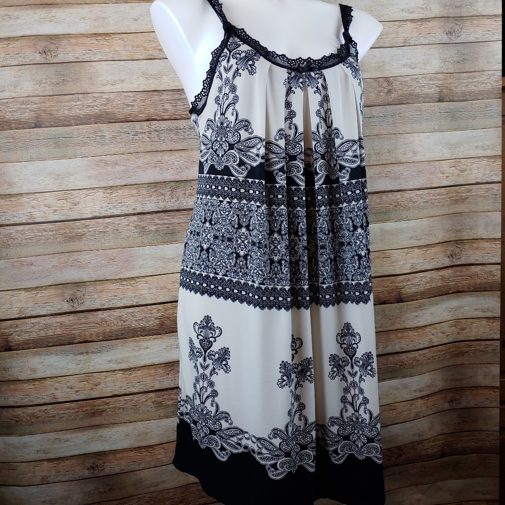 Linea Donatella black/cream nightgown Med